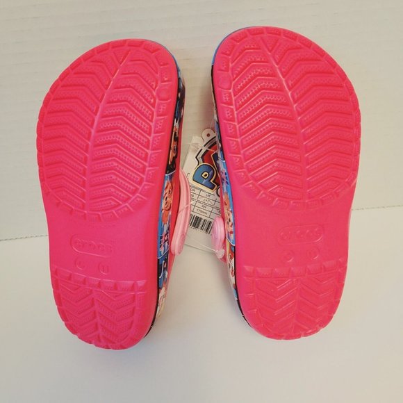 New Crocs Paw Patrol Kids Size C11 Pink Classic Clogs - Picture 10 of 11